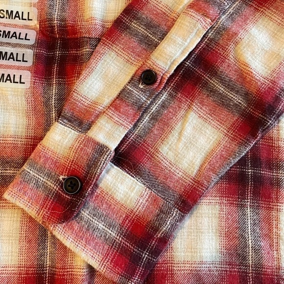 Lucky Brand Men's Button-Down Humboldt Woven Long Sleeve Flannel Shirt S - Picture 5 of 7